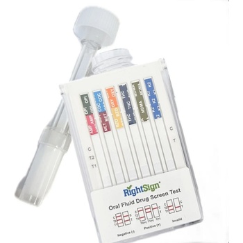 IVD Biotech Profesionální Multi drogový test ze slin na 9 drog AMP, OPI, MET, COC, BZO, OXY, THC, K2 1 ks