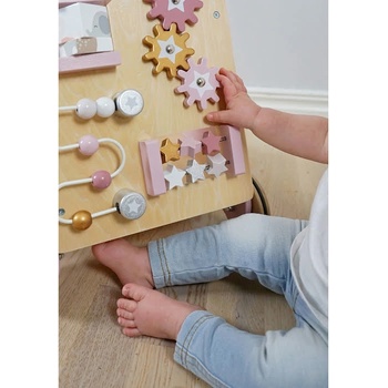 Jabadabado dřevěné s aktivitami růžový