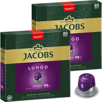 Jacobs Lungo Intenso inenzita 8 kapsle pro Nespresso 40 ks