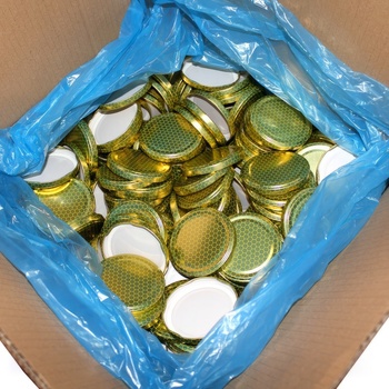 JaHan Víčko na sklenici na med TO 82 - plástev - zlaté - plástev - bedna 700 ks