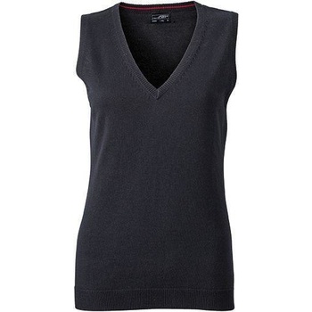 James & Nicholson svetr bez rukávů JN656 černý