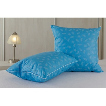 JAN Peří Polštář péřový husí drané peří 5/95 modré peříčko 40x40