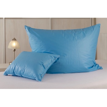 JAN peří Polštář ručně drané husí peří 5/95 modrý 70x50