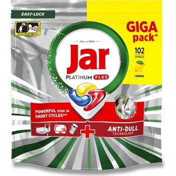 Jar kapsle do myčky Platinum Plus Yellow 102 ks