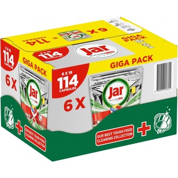 Jar Tablety do myčky Platinum Plus Yellow 6 x 19 ks 114 ks