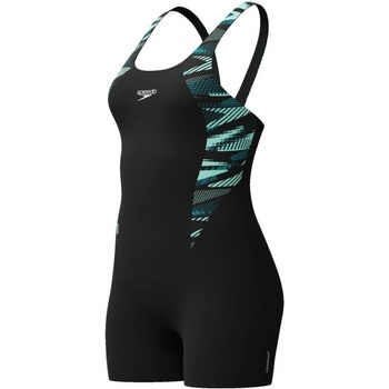 Jednodílné plavky s nohavičkami Hyperboom Legsuit černá modrá