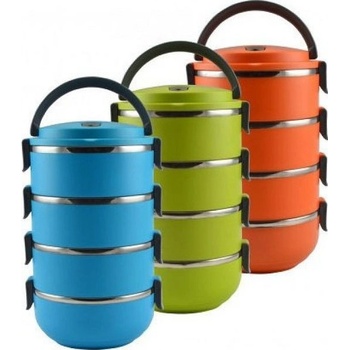 Jídlonosič 4D (4x0,4l) TERMO, MIX barev, NR/plast