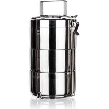 Jídlonosič Banquet nerezový dvoustěnný Akcent, 3 díly