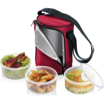 Jídlonosič FRESHBOX, se 3 dózami 1,5 l, bordeaux Tescoma 892211