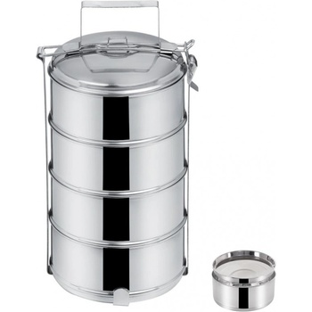 Jídlonosič nerezový + víčka 4x1,3 l, ¤16 cm - Orion