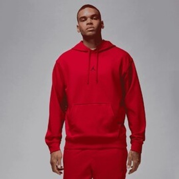 Jordan Sport Men Dri-FIT Crossover Fleece Pullover Hoodie červená
