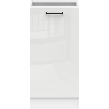 Junona Line Tafla skříňka D1D/40/82 L, bílá/bílá křída lesk