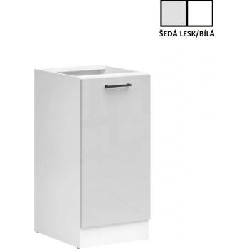 Junona Line Tafla skříňka D1D/50/82 P, bílá/světle šedý lesk
