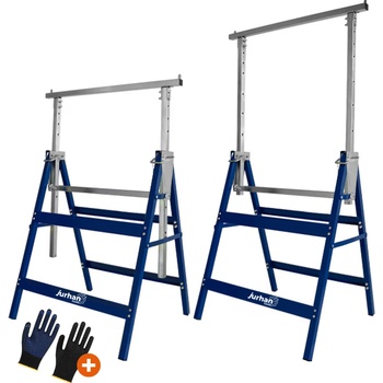 Jurhan Teleskopické lešenářské kozy sada 2 ks 69x57x81-130cm 55000