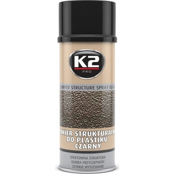 K2 Rychleschnoucí černá strukturální barva na plasty Bumper Spray, 400 ml (černá)