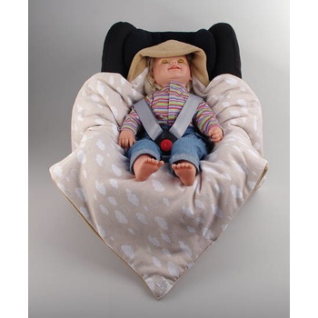 Kaarsgaren Letní zavinovačka béžová obláčky