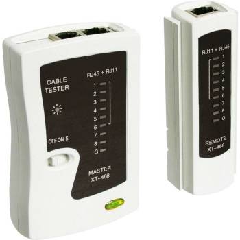 Kabelový tester RJ11, RJ12, RJ45, LED kontrola (NBNN001T00)
