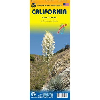 Kalifornie California 1:1m mapa ITMB