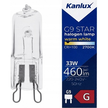 Kanlux Halogenová žárovka G9-33W STAR