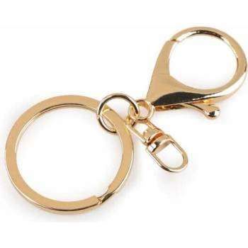 Karabina s kroužkem zlatá