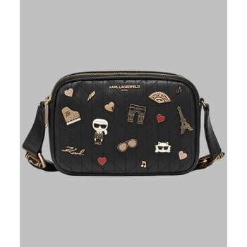 Karl Lagerfeld dámská kabelka crossbody prošívaná MAYBELLE černá