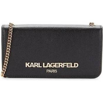 Karl Lagerfeld dámská kožená kabelka crossbody Chain Silver