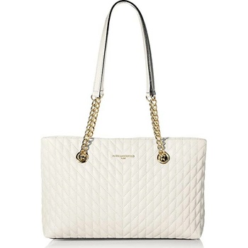 Karl Lagerfeld kabelka Paris Karolina Chain Tote Winter White