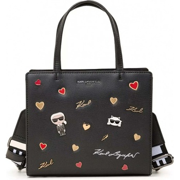 Karl Lagerfeld PARIS dámská kabelka MAYBELLE s detaily černá