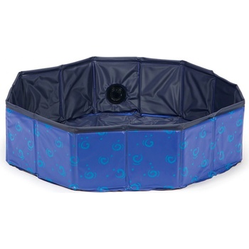 Karlie-Flamingo skládací bazén pro psy modrý/černý 80 x 20 cm
