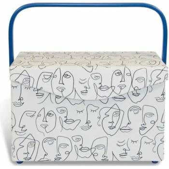 Kazeta - košík na šití - Faces, vel. L - PRYM