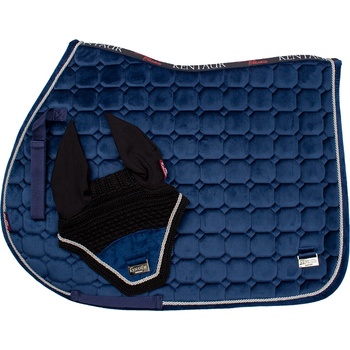 Kentaur Set sametová podsedlová dečka s čabrakou Fialová