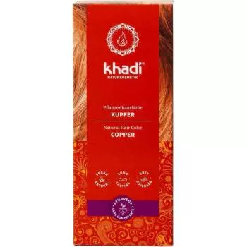 Khadi rostlinná barva na vlasy Copper měděná 100 g