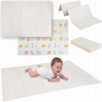 KiddyMoon Vzdělávací podložka oboustranná pěnová vícebarevná