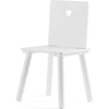 KIDS CONCEPT Židle hvězda bíl