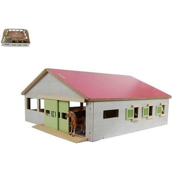 Kids globe Stáj pro koně DŘEVĚNÁ 1:24