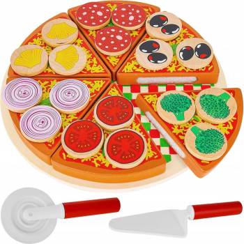 KIK Pizza na krájení dřevěná KX7728
