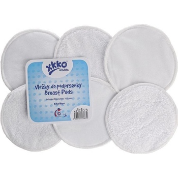 Kikko Froté vložky do podprsenky XKKO Organic Bílé 6 ks