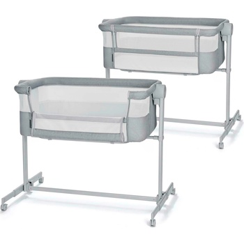 KinderKraft Postýlka polohovatelná Nestee Up2 Full Light Grey