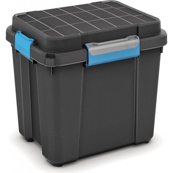 KIS Plastový úložný box - Scuba Box M 43 L modré zavírání