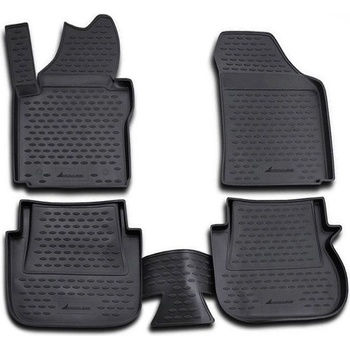 Koberce gumové Novline VW Caddy 2004-2020 5 míst, 1x posuvné zadní dveře