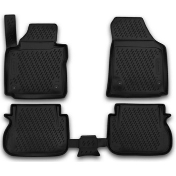 Koberce gumové Novline VW Caddy 2010-2020(5 míst, 2x posuvné zadní dveře, orig. fixace)