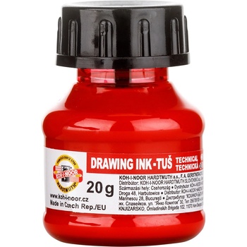 Koh-i-noor tuš 141724 barevná červená 20g