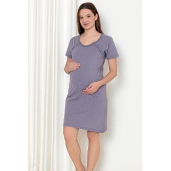 Kojicí noční košile 21301 Lilac Dots