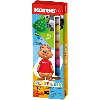 Kores Plastelína 10×20 g 10 barev