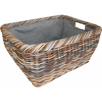 Košíkárna Koš na dřevo ratanový 66 x 48 cm