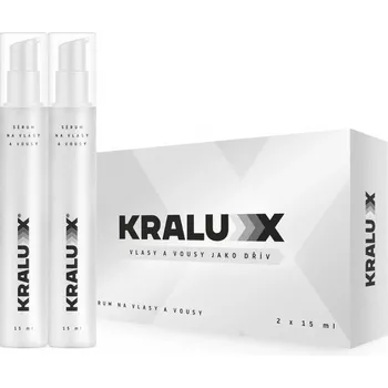 KRALUX Sérum pro navrácení barvy a podporu růstu vlasů a vousů 2 x 15 ml