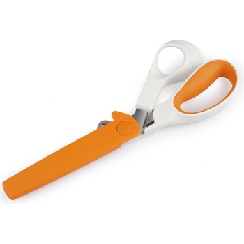 Krejčovské nůžky Fiskars na silné látky délka 21 cm Varianta: bílá oranžová, Balení: 1 ks 52132/129170/243370