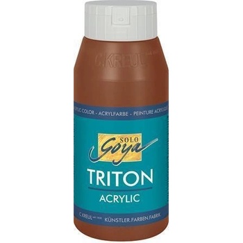 KREUL Akrylová barva TRITON SOLO GOYA oxid tm.hnědá 750 ml