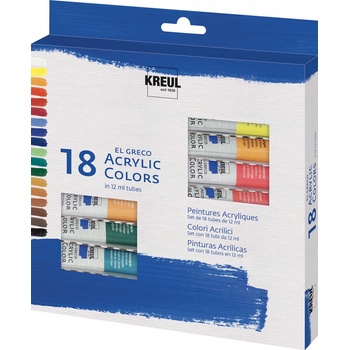 KREUL akrylové barvy el Greco 18x12 ml