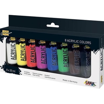 KREUL Sada Akrylová barva SOLO GOYA 8 barev 20 ml v tubě